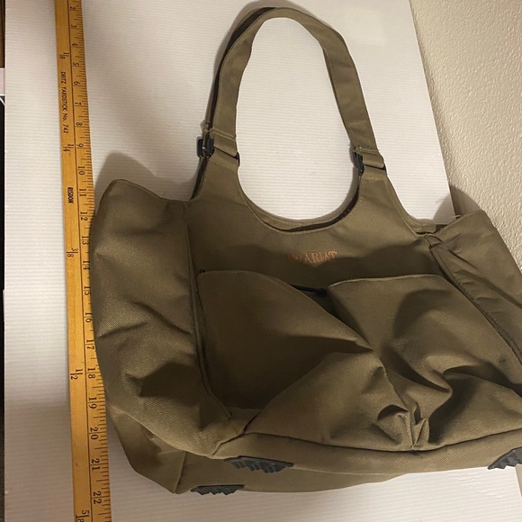 Ariat Carryall Canvas Tote Bag Organizer Team Olive Green Barn Equestrian - Picture 8 of 9